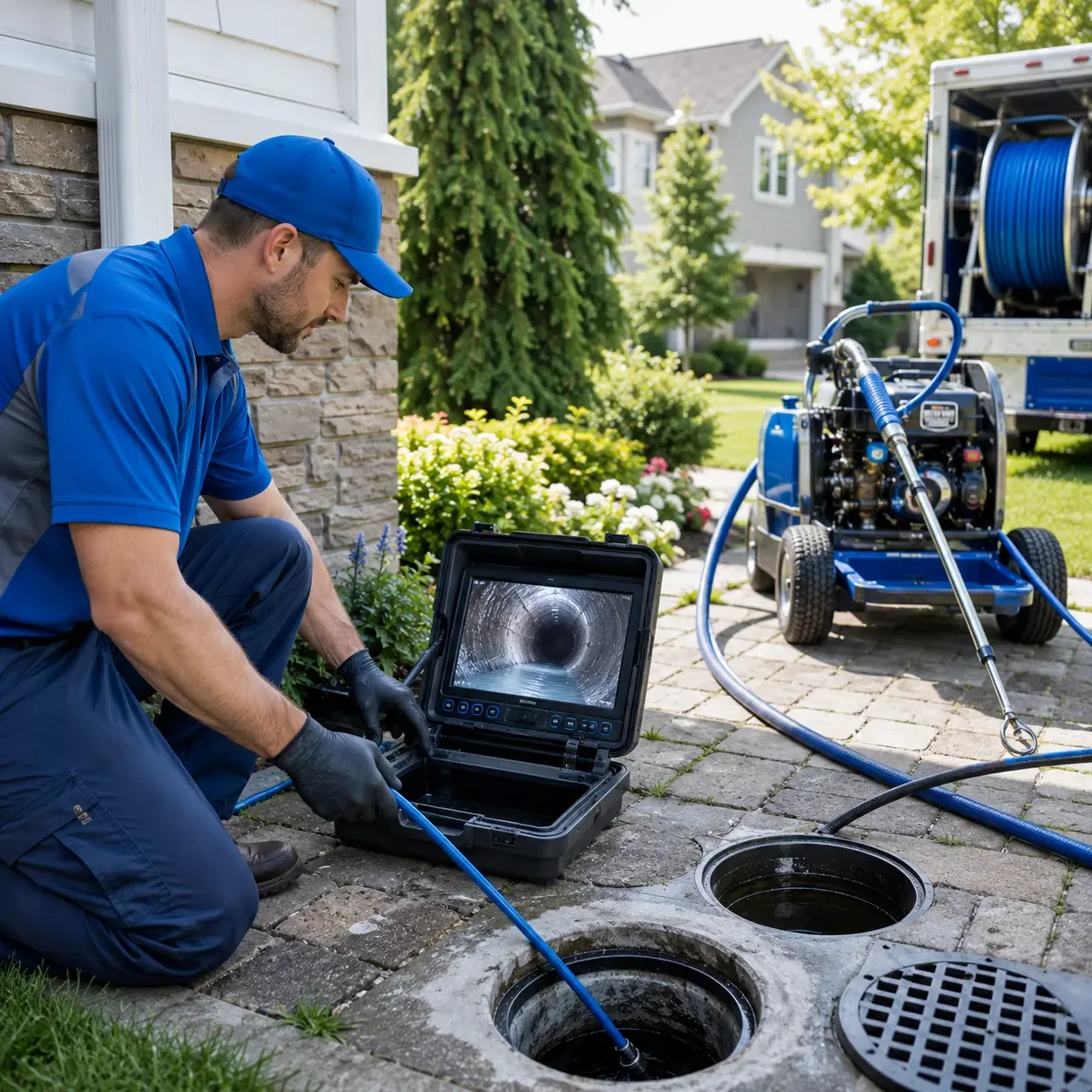 Outdoor drain cleaning professionals serving Clayton, MI