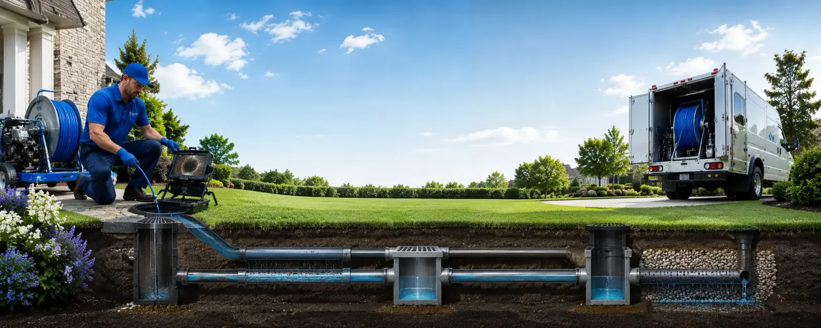 Outdoor drain cleaning information for Clayton, MI