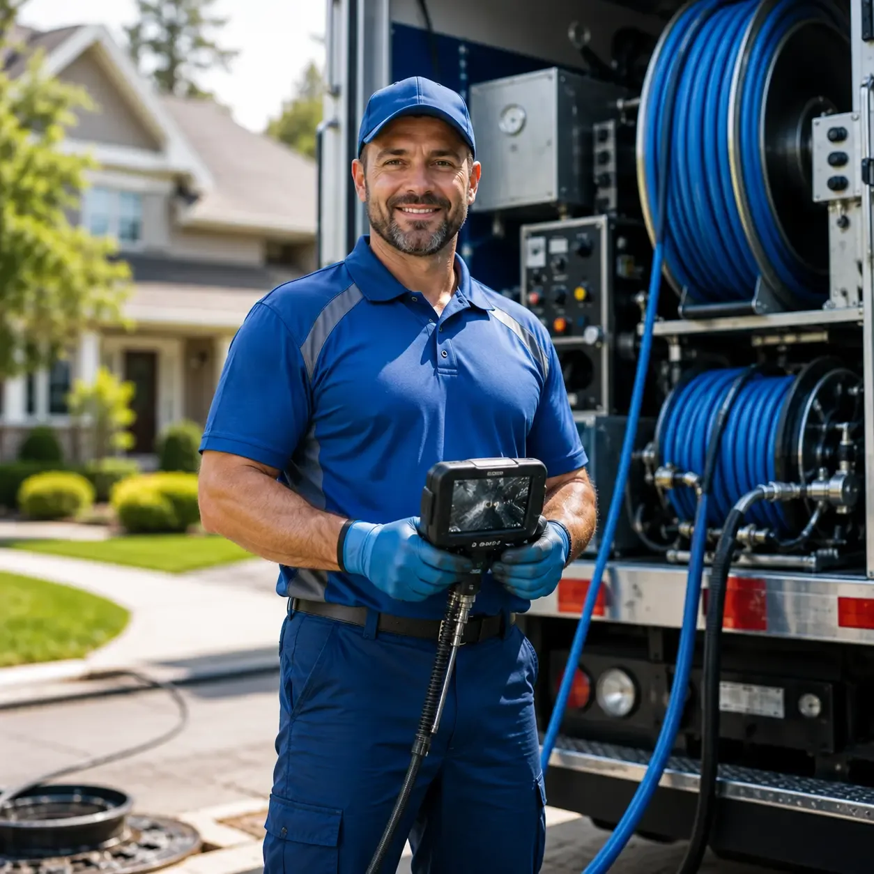 Local outdoor drain cleaning specialists in Clayton, MI